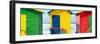 Awesome South Africa Collection Panoramic - Colorful Huts on the Beach-Philippe Hugonnard-Framed Photographic Print