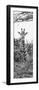 Awesome South Africa Collection Panoramic - Curious Giraffe II B&W-Philippe Hugonnard-Framed Photographic Print