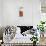 Awesome South Africa Collection Panoramic - Curious Giraffe with Red Savanna II-Philippe Hugonnard-Stretched Canvas displayed on a wall