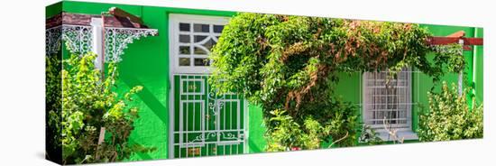 Awesome South Africa Collection Panoramic - Green Bo-Kaap House-Philippe Hugonnard-Stretched Canvas