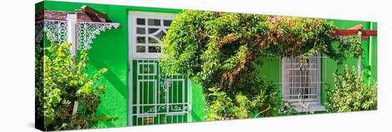 Awesome South Africa Collection Panoramic - Green Bo-Kaap House-Philippe Hugonnard-Stretched Canvas