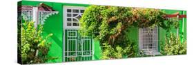 Awesome South Africa Collection Panoramic - Green Bo-Kaap House-Philippe Hugonnard-Stretched Canvas