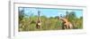 Awesome South Africa Collection Panoramic - Herd of Giraffes-Philippe Hugonnard-Framed Photographic Print