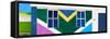 Awesome South Africa Collection Panoramic - House African Colors - Cape Town-Philippe Hugonnard-Framed Stretched Canvas