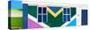 Awesome South Africa Collection Panoramic - House African Colors - Cape Town-Philippe Hugonnard-Stretched Canvas