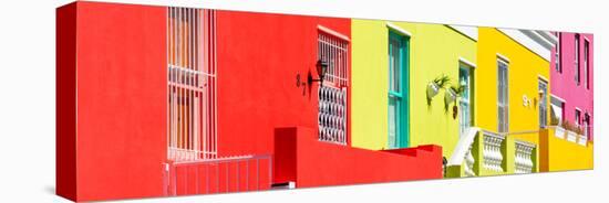 Awesome South Africa Collection Panoramic - Houses in Bo-Kaap Cape Town II-Philippe Hugonnard-Stretched Canvas