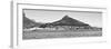 Awesome South Africa Collection Panoramic - Idyllic Moutain and sea Scenery - Cape Town B&W-Philippe Hugonnard-Framed Photographic Print
