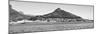 Awesome South Africa Collection Panoramic - Idyllic Moutain and sea Scenery - Cape Town B&W-Philippe Hugonnard-Mounted Photographic Print