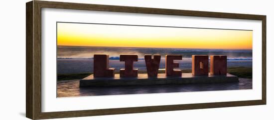 Awesome South Africa Collection Panoramic - "LIVE ON" at Sunset-Philippe Hugonnard-Framed Photographic Print