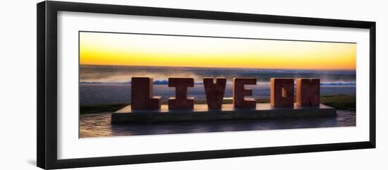 Awesome South Africa Collection Panoramic - "LIVE ON" at Sunset-Philippe Hugonnard-Framed Photographic Print