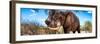 Awesome South Africa Collection Panoramic - Male African Elephant-Philippe Hugonnard-Framed Premium Photographic Print