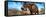 Awesome South Africa Collection Panoramic - Male African Elephant-Philippe Hugonnard-Framed Stretched Canvas