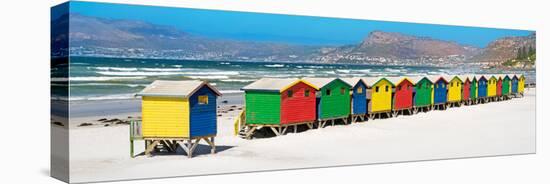Awesome South Africa Collection Panoramic - Muizenberg Beach Cape Town II-Philippe Hugonnard-Stretched Canvas