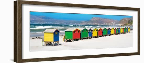 Awesome South Africa Collection Panoramic - Muizenberg Beach Cape Town II-Philippe Hugonnard-Framed Photographic Print