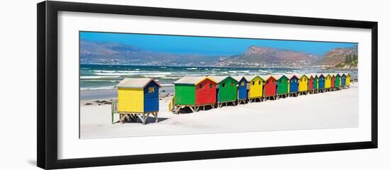 Awesome South Africa Collection Panoramic - Muizenberg Beach Cape Town II-Philippe Hugonnard-Framed Photographic Print