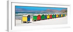 Awesome South Africa Collection Panoramic - Muizenberg Beach Cape Town II-Philippe Hugonnard-Framed Photographic Print