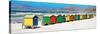 Awesome South Africa Collection Panoramic - Muizenberg Beach Cape Town II-Philippe Hugonnard-Stretched Canvas