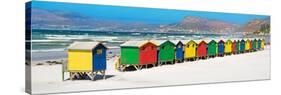 Awesome South Africa Collection Panoramic - Muizenberg Beach Cape Town II-Philippe Hugonnard-Stretched Canvas