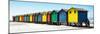 Awesome South Africa Collection Panoramic - Muizenberg Beach Huts II-Philippe Hugonnard-Mounted Photographic Print