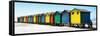 Awesome South Africa Collection Panoramic - Muizenberg Beach Huts II-Philippe Hugonnard-Framed Stretched Canvas