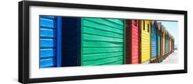 Awesome South Africa Collection Panoramic - Muizenberg Beach Huts V-Philippe Hugonnard-Framed Photographic Print
