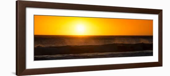 Awesome South Africa Collection Panoramic - Ocean at Sunset-Philippe Hugonnard-Framed Photographic Print