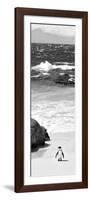 Awesome South Africa Collection Panoramic - Penguins on the Beach B&W-Philippe Hugonnard-Framed Photographic Print