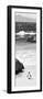 Awesome South Africa Collection Panoramic - Penguins on the Beach B&W-Philippe Hugonnard-Framed Photographic Print