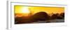 Awesome South Africa Collection Panoramic - Power of the Ocean at Sunset II-Philippe Hugonnard-Framed Photographic Print