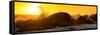 Awesome South Africa Collection Panoramic - Power of the Ocean at Sunset II-Philippe Hugonnard-Framed Stretched Canvas