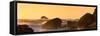 Awesome South Africa Collection Panoramic - Power of the Ocean at Sunset V-Philippe Hugonnard-Framed Stretched Canvas