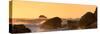 Awesome South Africa Collection Panoramic - Power of the Ocean at Sunset V-Philippe Hugonnard-Stretched Canvas