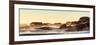 Awesome South Africa Collection Panoramic - Powerful Ocean Wave at Sunset-Philippe Hugonnard-Framed Photographic Print