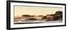 Awesome South Africa Collection Panoramic - Powerful Ocean Wave at Sunset-Philippe Hugonnard-Framed Photographic Print