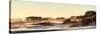 Awesome South Africa Collection Panoramic - Powerful Ocean Wave at Sunset-Philippe Hugonnard-Stretched Canvas