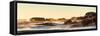 Awesome South Africa Collection Panoramic - Powerful Ocean Wave at Sunset-Philippe Hugonnard-Framed Stretched Canvas