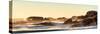 Awesome South Africa Collection Panoramic - Powerful Ocean Wave at Sunset-Philippe Hugonnard-Stretched Canvas