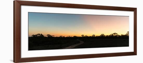 Awesome South Africa Collection Panoramic - Savannah at Sunset-Philippe Hugonnard-Framed Photographic Print