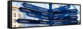 Awesome South Africa Collection Panoramic - Sign Post Cape Town-Philippe Hugonnard-Framed Stretched Canvas