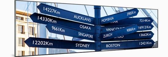 Awesome South Africa Collection Panoramic - Sign Post Cape Town-Philippe Hugonnard-Mounted Photographic Print