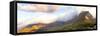 Awesome South Africa Collection Panoramic - Table Mountain at Sunset - Cape Town-Philippe Hugonnard-Framed Stretched Canvas