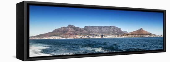 Awesome South Africa Collection Panoramic - Table Mountain - Cape Town-Philippe Hugonnard-Framed Stretched Canvas