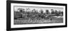 Awesome South Africa Collection Panoramic - Three Zebra B&W-Philippe Hugonnard-Framed Photographic Print