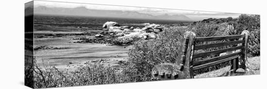 Awesome South Africa Collection Panoramic - View to the Sea B&W-Philippe Hugonnard-Stretched Canvas