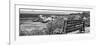 Awesome South Africa Collection Panoramic - View to the Sea B&W-Philippe Hugonnard-Framed Photographic Print