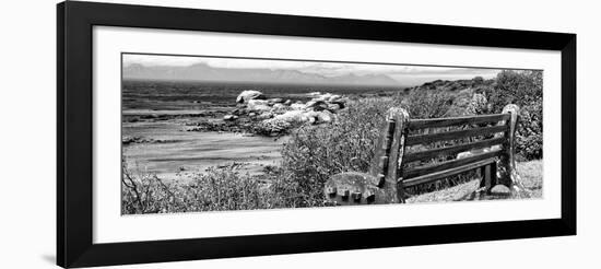 Awesome South Africa Collection Panoramic - View to the Sea B&W-Philippe Hugonnard-Framed Photographic Print