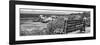 Awesome South Africa Collection Panoramic - View to the Sea B&W-Philippe Hugonnard-Framed Photographic Print