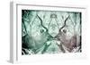 Awesome South Africa Collection - Reflection of Greater Kudu - Coral Green & Dimgray-Philippe Hugonnard-Framed Photographic Print