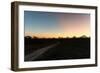 Awesome South Africa Collection - Road in the Savannah at Sunset-Philippe Hugonnard-Framed Photographic Print