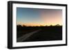 Awesome South Africa Collection - Road in the Savannah at Sunset-Philippe Hugonnard-Framed Photographic Print